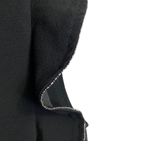 BLACK SWAN | Woman’s Black Ruffled Sleeveless Dress​​ - Picture 5 of 7